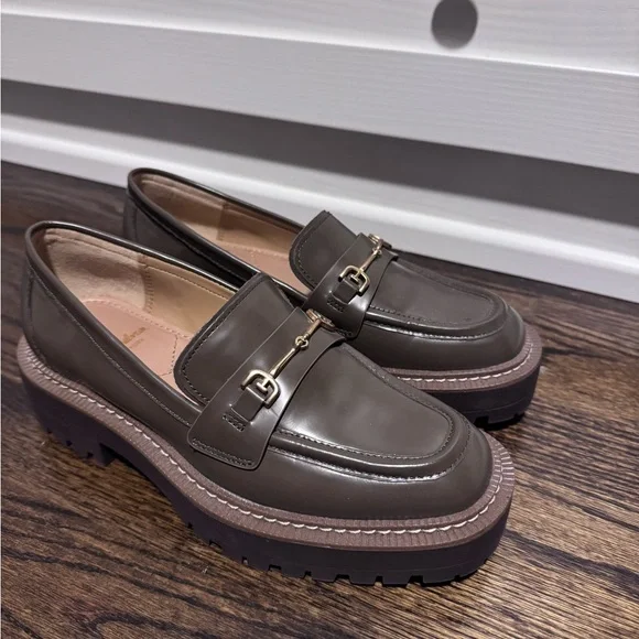 Women's greenish/brownLoafers - Picture 2 of 3